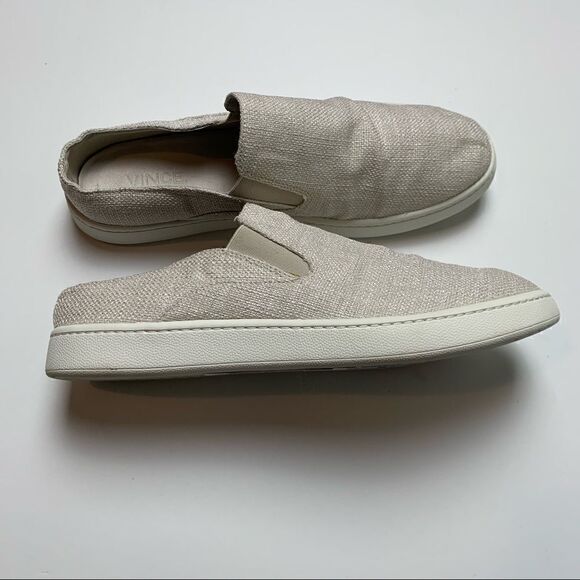 Vince Verrell off white woven slip on sneaker size 7 - Picture 3 of 12